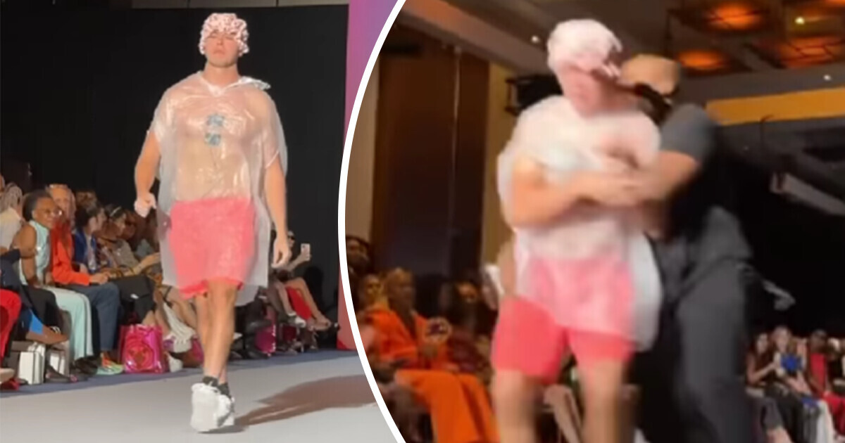 Imposter Hit the Runway in a Trash Bag and NO ONE Notices Until Security Steps In