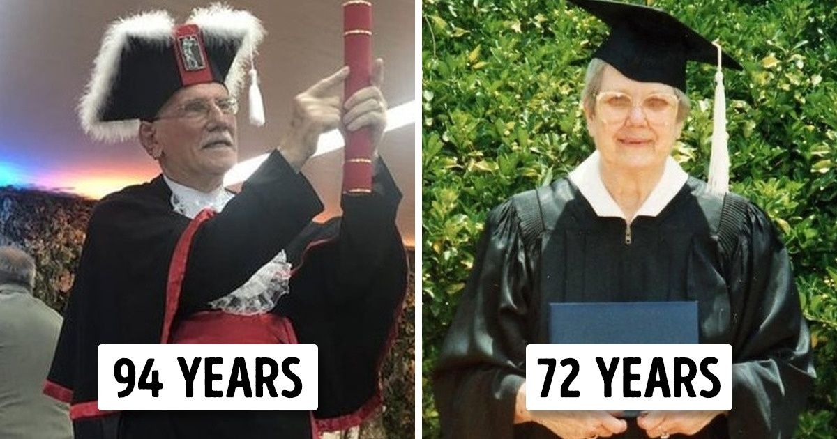20 Elderly Graduates Who Made Their Loved Ones Burst With Pride 20 Elderly Graduates Who Made Their Loved Ones Burst With Pride