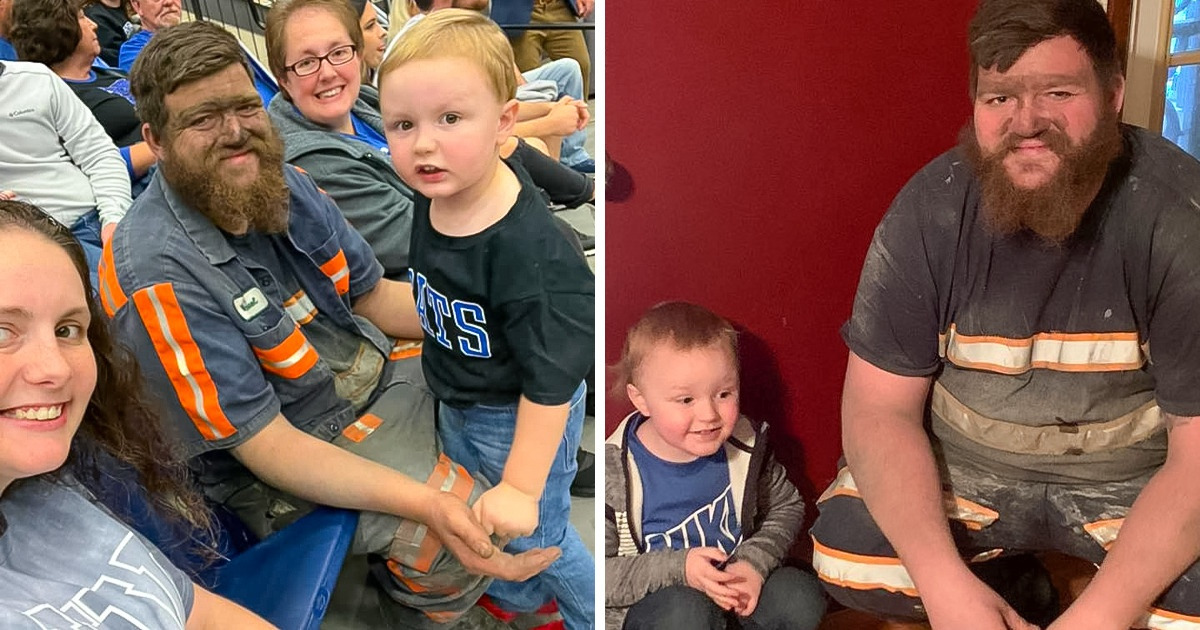 This Father Raced From His Coal Mining Job to Be With His Son at His First Basketball Game, and It Went Viral / Bright Side