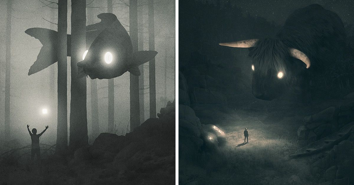 19 Magically Gloomy Illustrations That Helped Their Creator Fight His