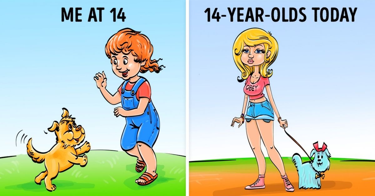 11 Comics Compare How Much Today’s Childhood Differs From Ours