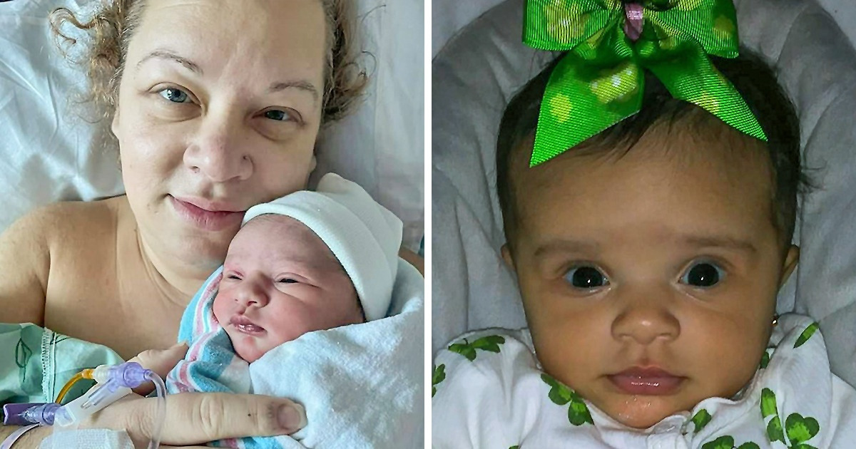 Woman welcomes surprise baby at 45 after mistaking pregnancy for