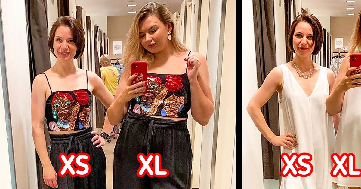 2 Girls of Different Shapes Tried on the Same Clothes and Proved That Style Doesn’t Depend on Size 2 Girls of Different Shapes Tried on the Same Clothes and Proved That Style Doesn’t Depend on Size