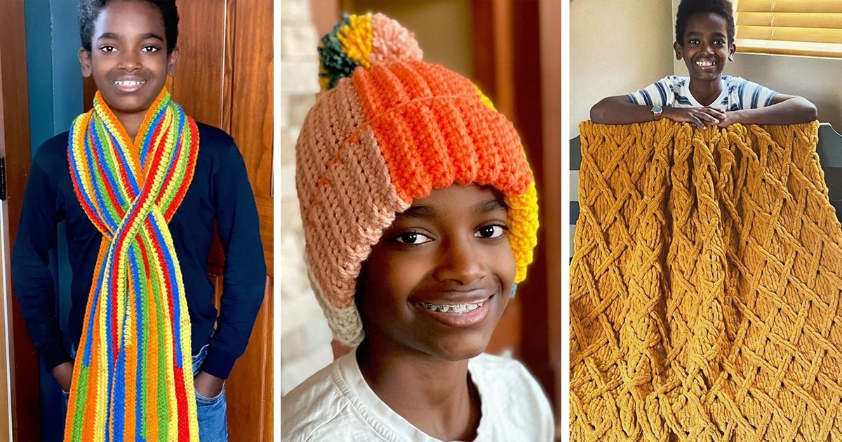 This Boy Learned to Crochet at the Age of 5 and People Now Call Him a Crocheting Prodigy This Boy Learned to Crochet at the Age of 5 and People Now Call Him a Crocheting Prodigy