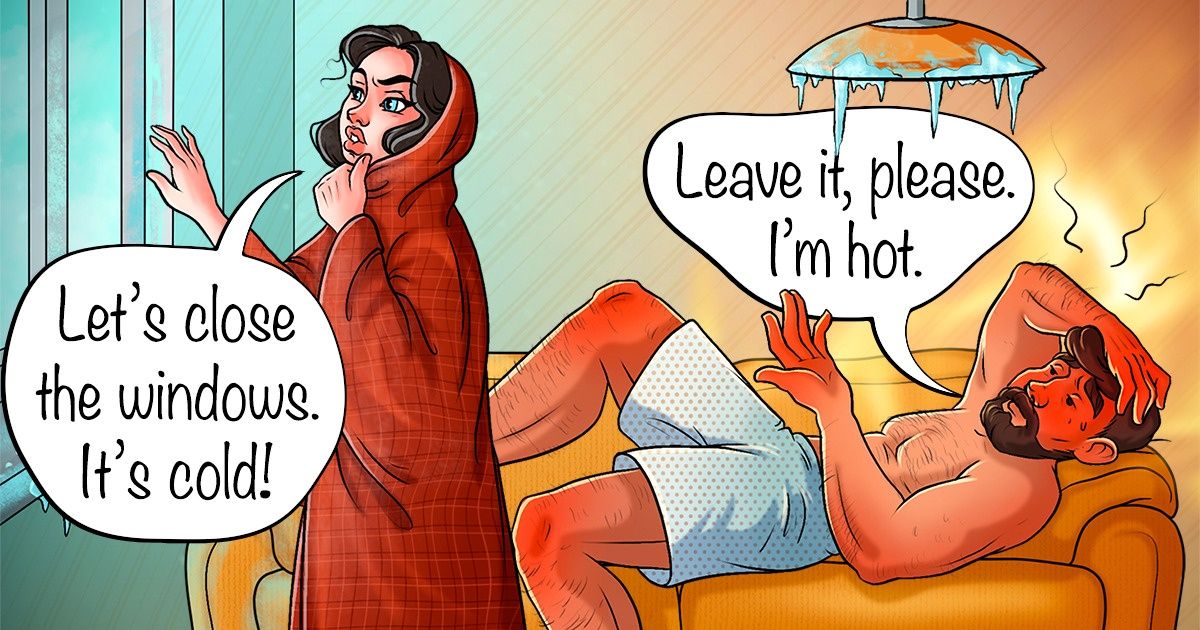 12 Comics That Prove People Often Marry Their Complete Opposites