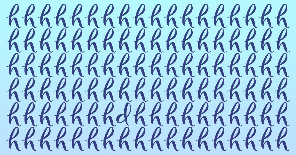 Test: Find the Different Letter in Less Than 5 Seconds