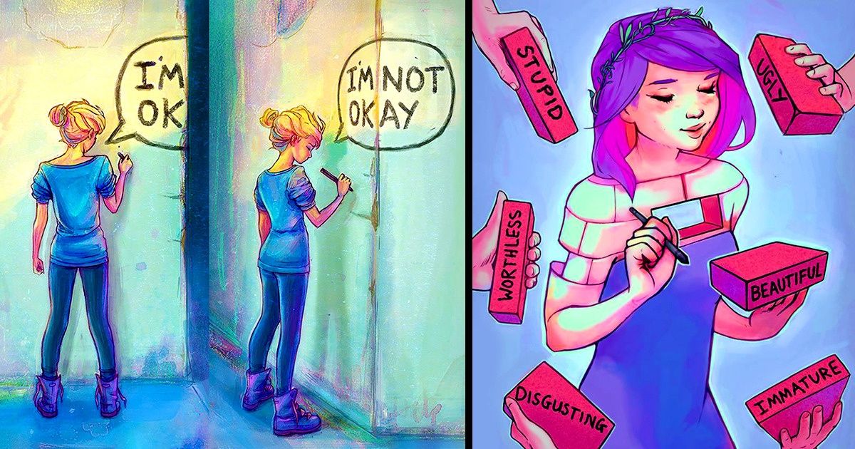 An Artist Creates Honest Illustrations About Depression, and They’re So Deep They Will Touch Everyone An Artist Creates Honest Illustrations About Depression, and They’re So Deep They Will Touch Everyone