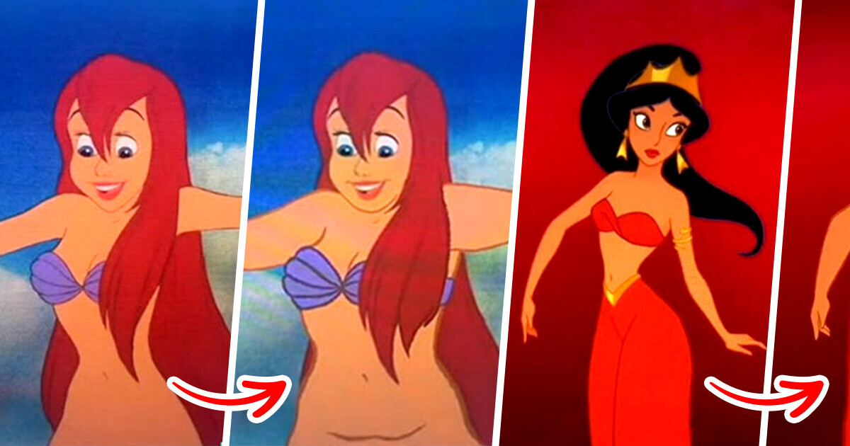 Illustrator Reimagines Disney Characters With Realistic Body Types Illustrator Reimagines Disney Characters With Realistic Body Types