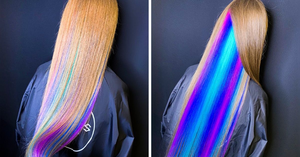 A Stylist Does Gradient Hair Color, and the Results Are So Bright They Stand Out in the Crowd A Stylist Does Gradient Hair Color, and the Results Are So Bright They Stand Out in the Crowd