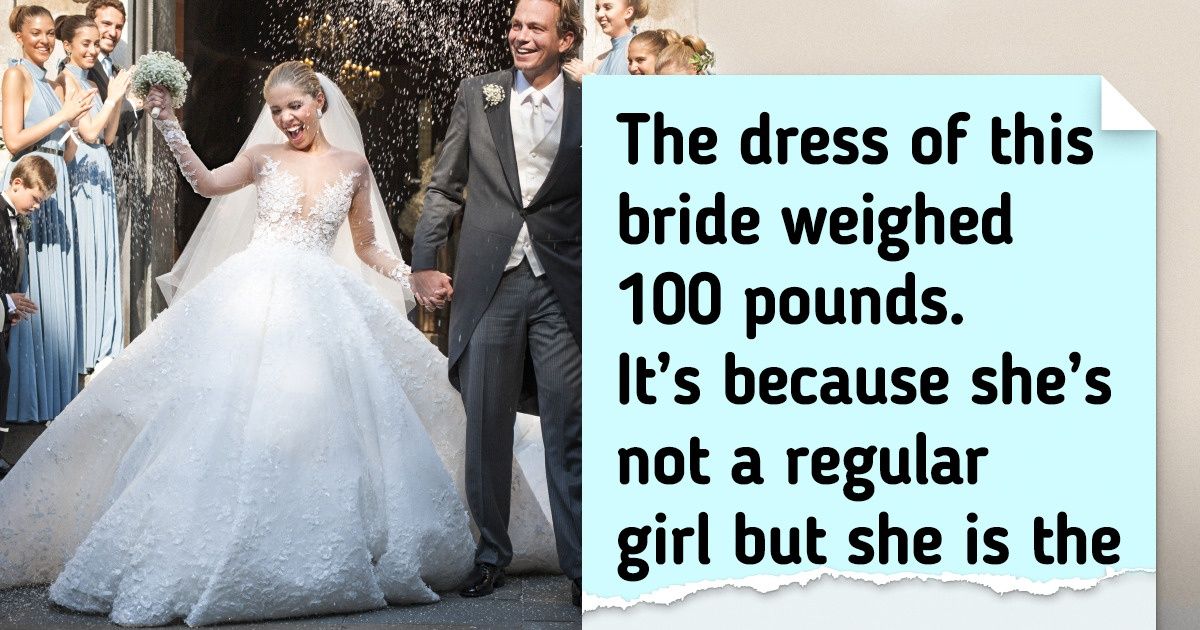 9 Celebrities That Wanted Their Wedding Dresses to Be Really Unusual, and They Succeeded