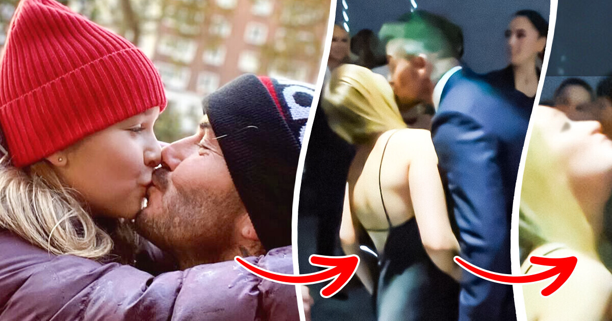 David Beckham Tries to Kiss His Daughter Harper, 13, and People Point Out Her Reaction David Beckham Tries to Kiss His Daughter Harper, 13, and People Point Out Her Reaction