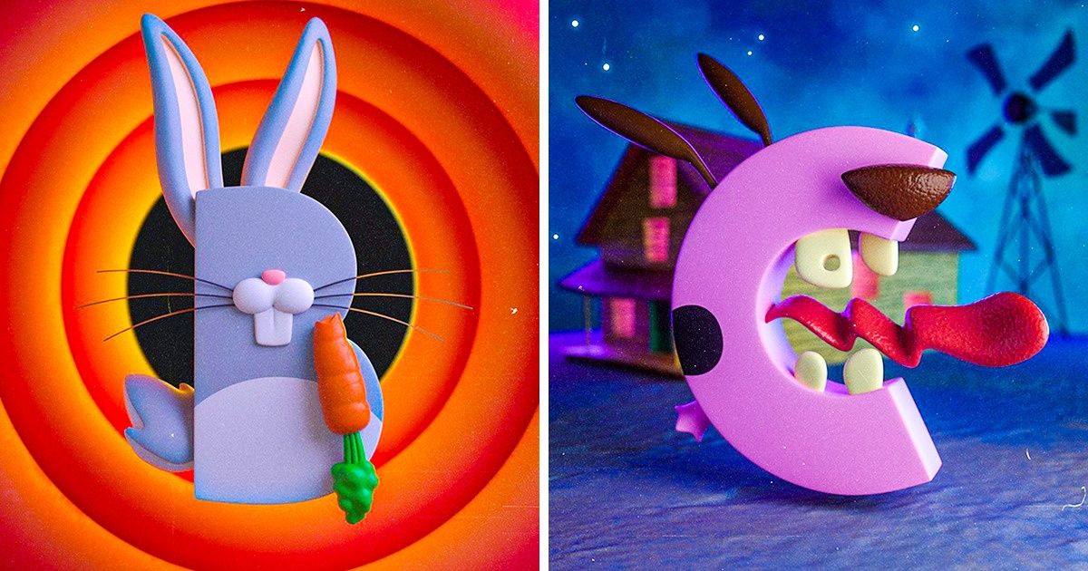 An Illustrator Created an Alphabet Inspired by His Childhood Cartoons, and We Adore the Result An Illustrator Created an Alphabet Inspired by His Childhood Cartoons, and We Adore the Result