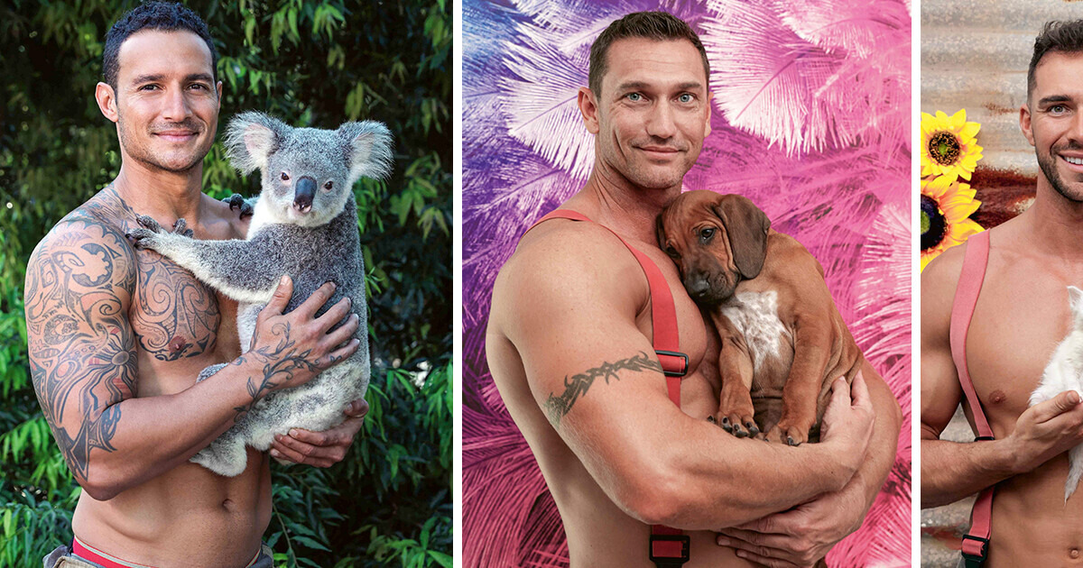 Australian Firefighters Join the Cutest Animals for the Hottest 2024 Calendar, Fans Have a Burning Question