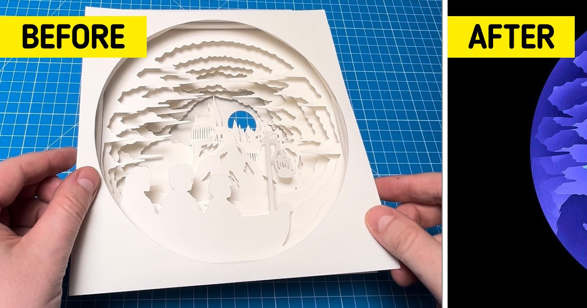 A Guy Turns Paper Into Light Boxes That Honor Iconic Pop Culture Works A Guy Turns Paper Into Light Boxes That Honor Iconic Pop Culture Works