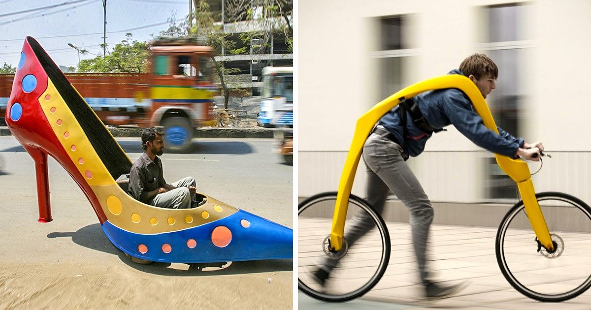 19 People Who Surprised Us With Their Ridiculous Choice of Transportation