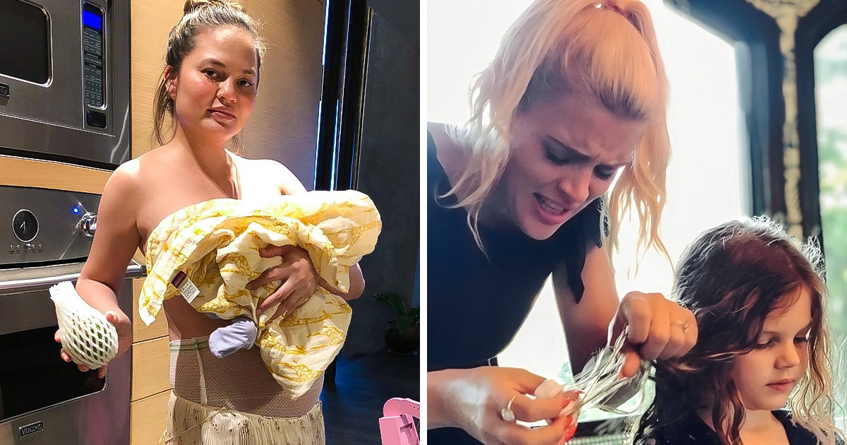 20 Times Celebrities Shared Absolutely Relatable Parenting Moments ...