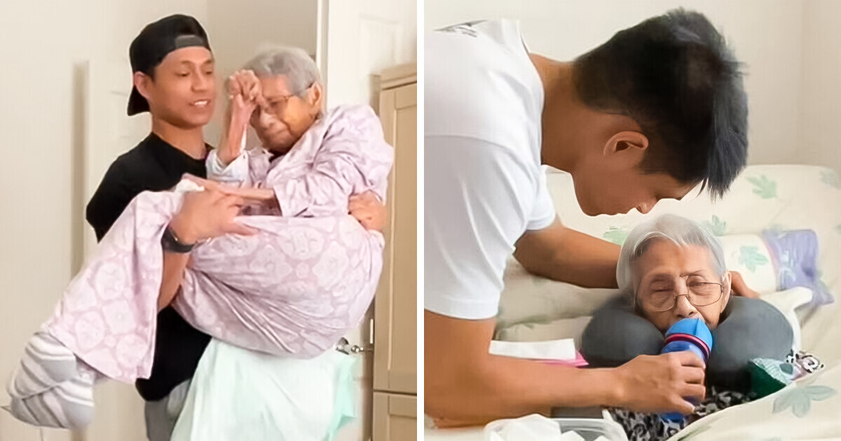 A Grandson Becomes His Grandma’s Full-Time Caretaker, As He Refuses To ...