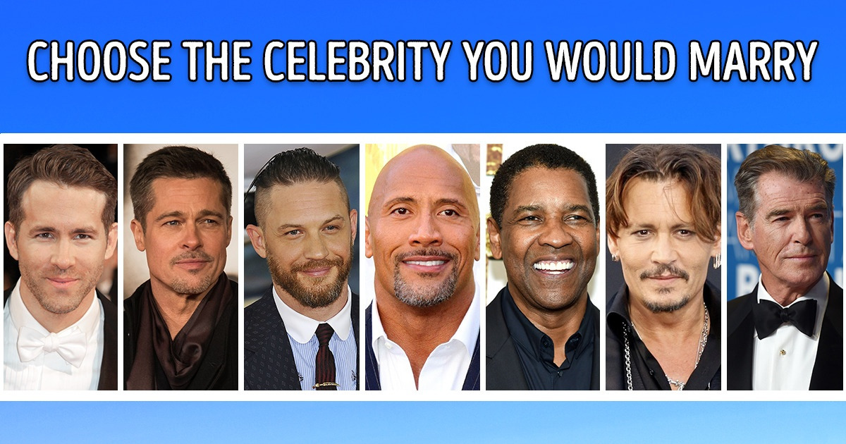 Choose Which Celebrity Hunk You’d Marry, and Learn More About Who You Really Are