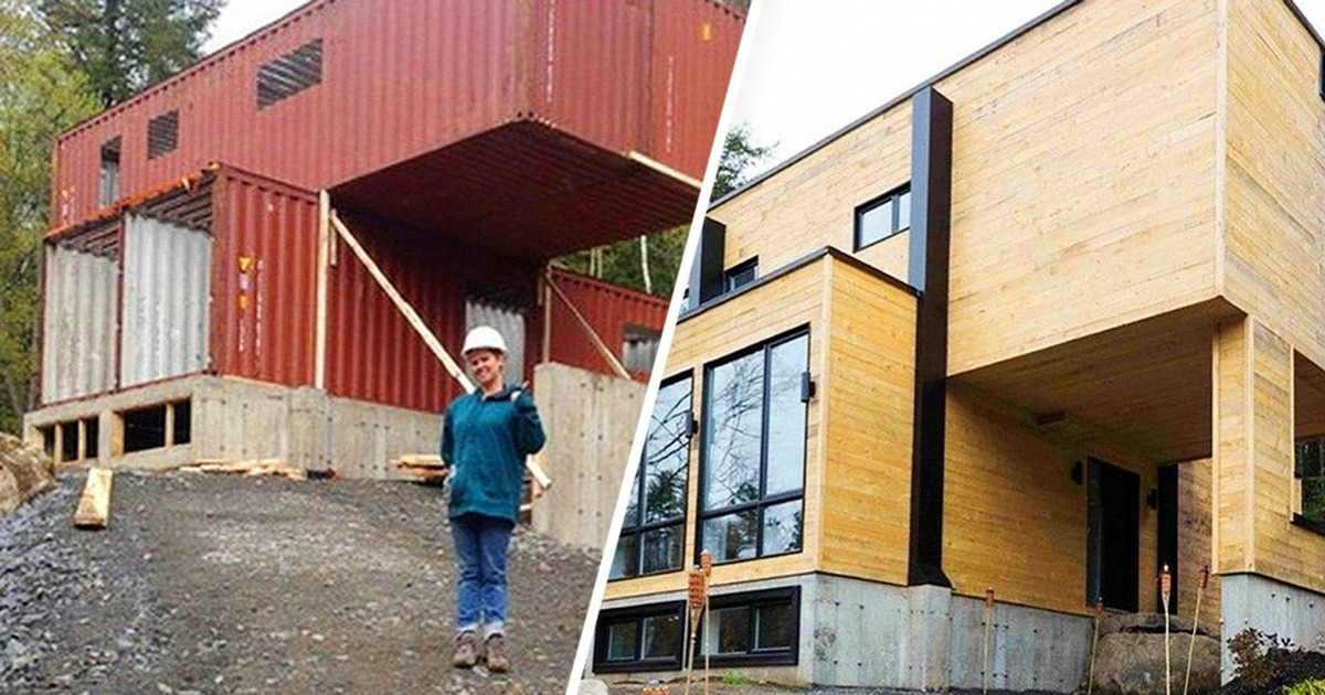 This ingenious lady built her new home out of shipping containers — and it looks fantastic
