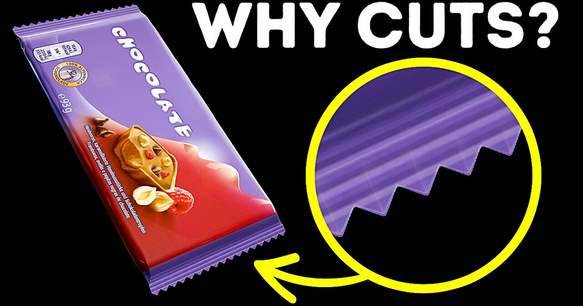 Why Chocolate Wrappers Have These Cuts + 19 Packaging Secrets Why Chocolate Wrappers Have These Cuts + 19 Packaging Secrets