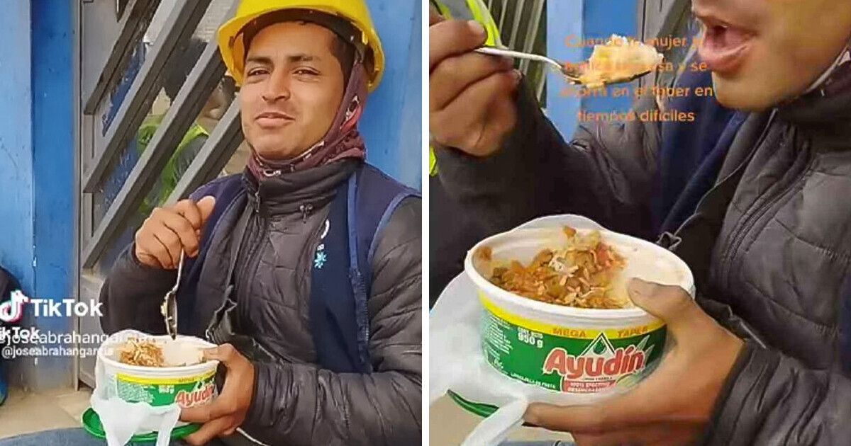 A Man Eating His Food on a SOAP Tupperware Is Getting a Hilarious Reaction on Social Media A Man Eating His Food on a SOAP Tupperware Is Getting a Hilarious Reaction on Social Media