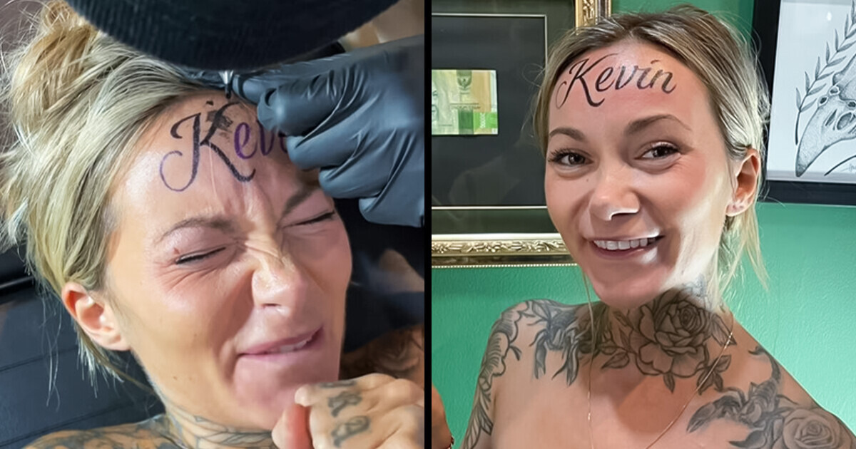 Influencer Explains Why She Won’t Regret Getting Boyfriend’s Name Tattooed on Forehead Influencer Explains Why She Won’t Regret Getting Boyfriend’s Name Tattooed on Forehead
