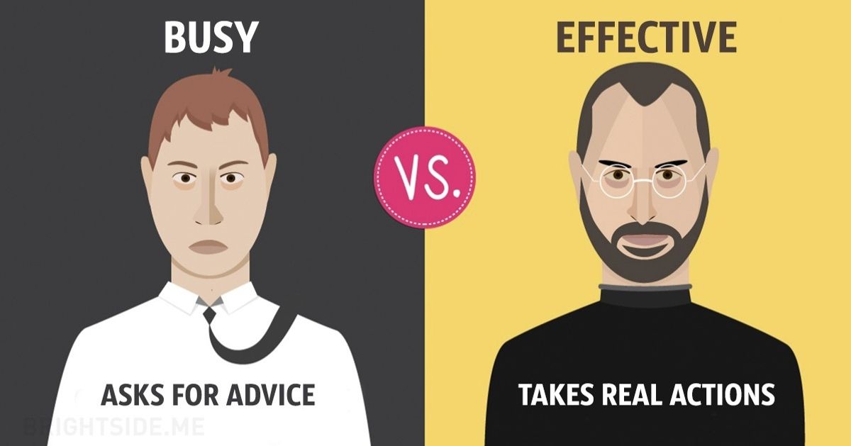 13 Differences Between Busy and Effective People