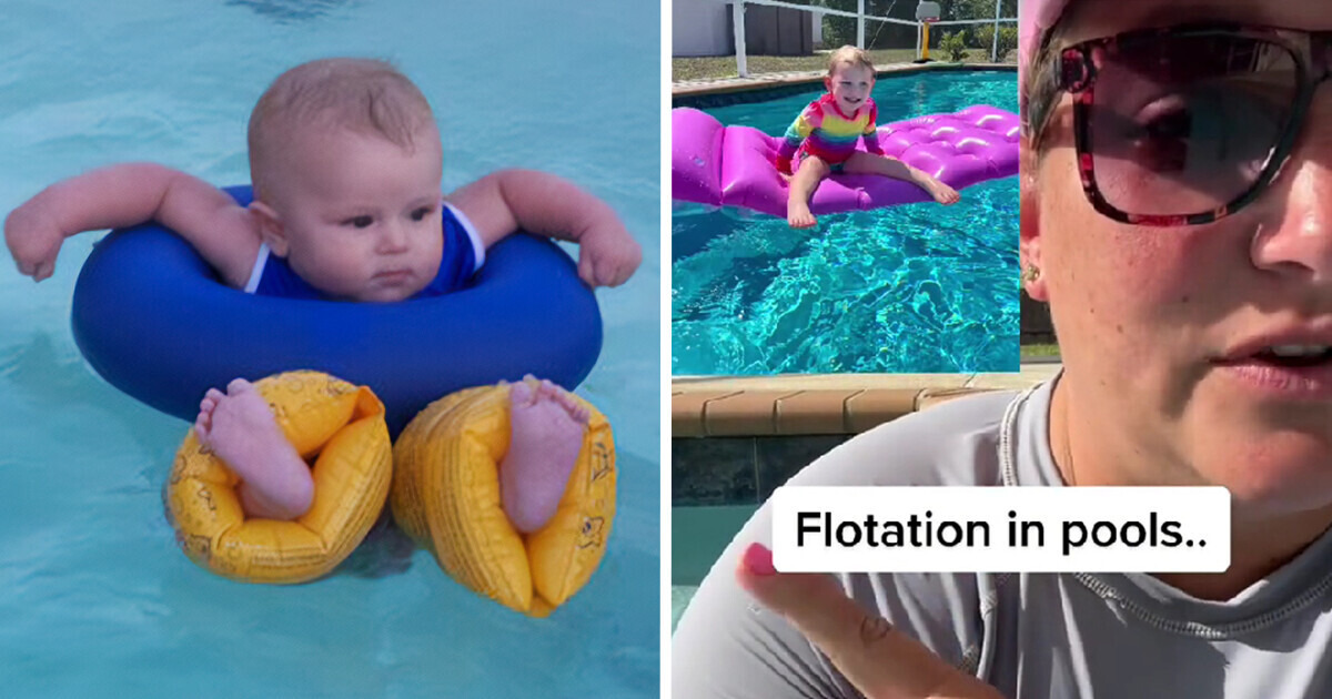 Swimming Instructor Reveals Why Using Floaties in Pools Can Be Fatal Swimming Instructor Reveals Why Using Floaties in Pools Can Be Fatal
