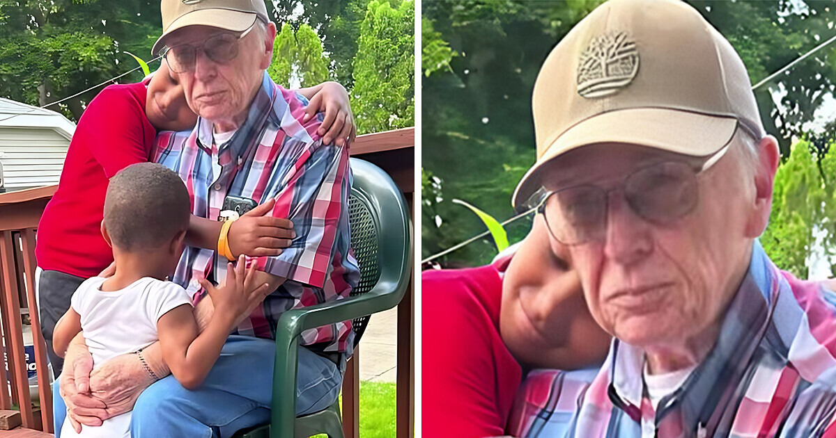 A Family of 7 Welcomed Their Elderly Neighbor as a Honorary Grandpa A Family of 7 Welcomed Their Elderly Neighbor as a Honorary Grandpa