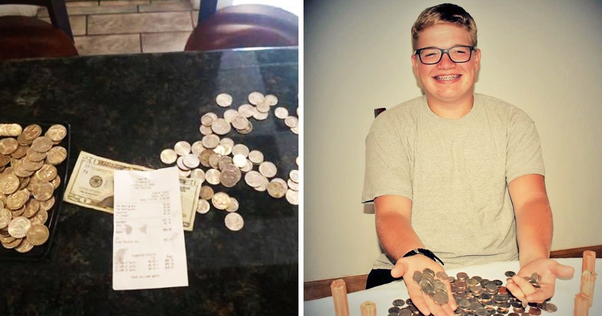 A 17-Year-Old Boy Paid With Quarters for His Meal in a Restaurant and Was Sneered At (Spoiler: They Now Regret It) A 17-Year-Old Boy Paid With Quarters for His Meal in a Restaurant and Was Sneered At (Spoiler: They Now Regret It)