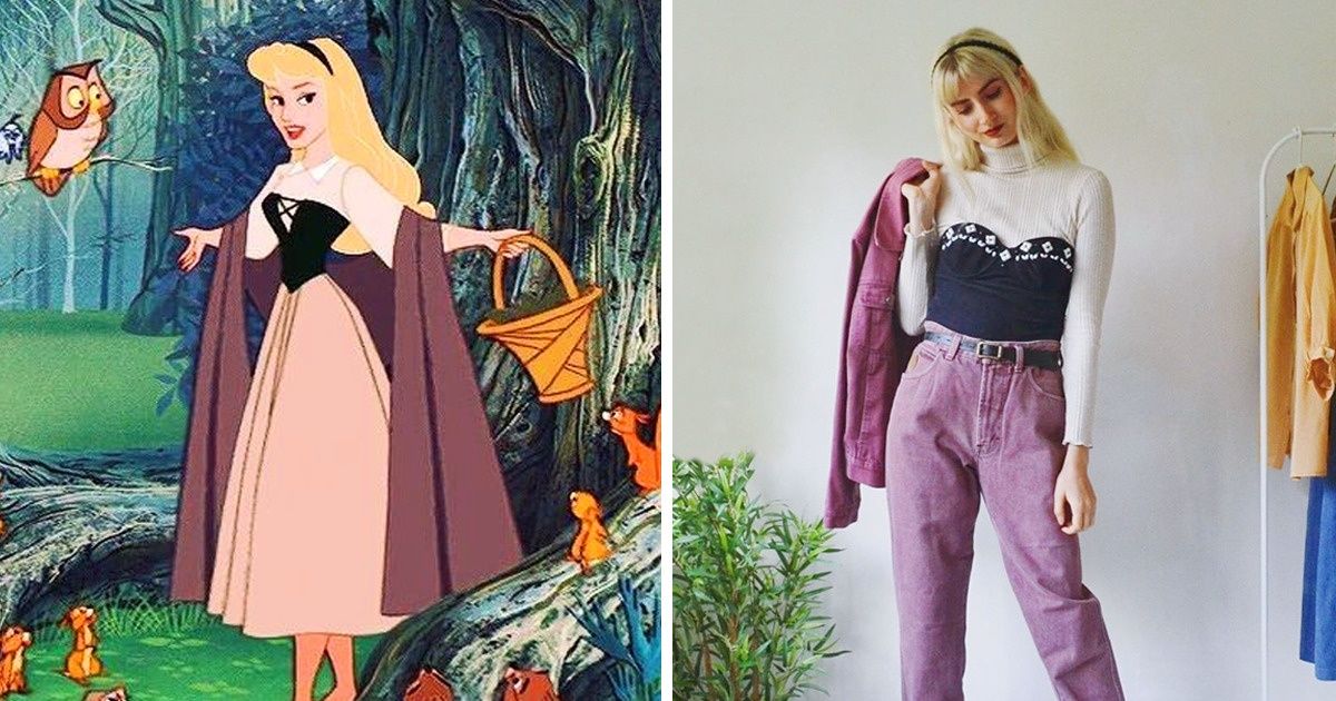 Sisters Show What Famous Characters Would Like in Real Life Using Only Vintage Clothing