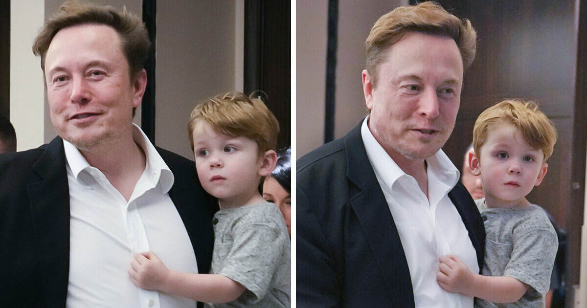 Elon Musk Plays With His Super Adorable Son, X Æ A-12, Who Made a Rare Appearance Elon Musk Plays With His Super Adorable Son, X Æ A-12, Who Made a Rare Appearance