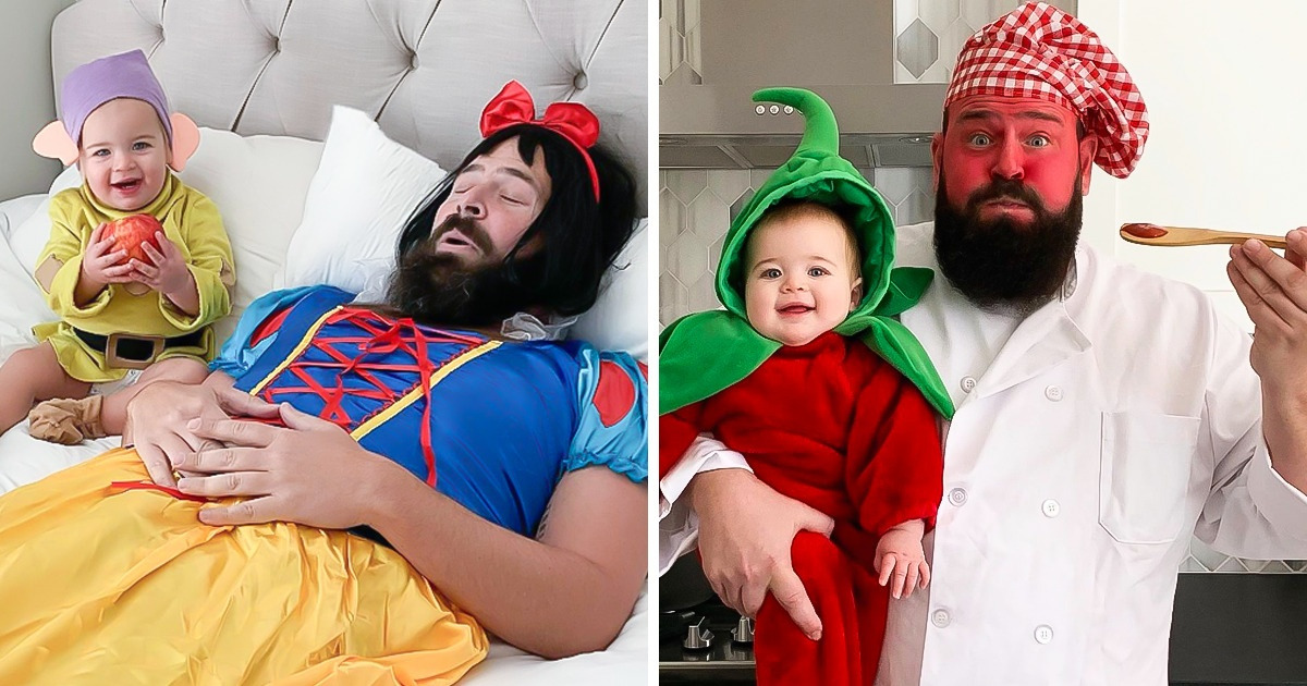 A Daddy Takes Funny Pics With His Baby Girl in Different Costumes and Makes Us Roll on the Floor Laughing