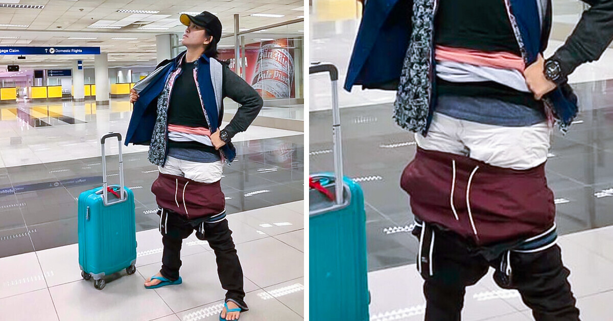 Airline Passenger Outsmarts Staff by Wearing More Than 5 lb of Clothing to Avoid Fees Airline Passenger Outsmarts Staff by Wearing More Than 5 lb of Clothing to Avoid Fees