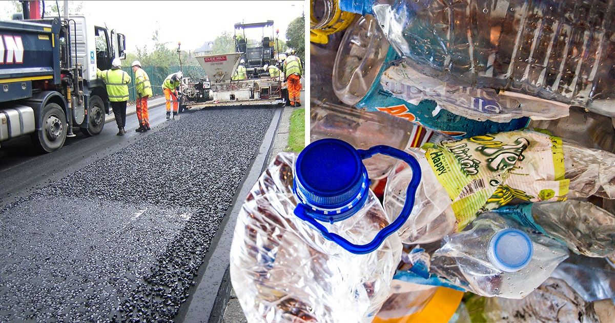 A New Kind Of Asphalt Road Has Appeared It s Made From Plastic Bottles And Can Last 10 Times 