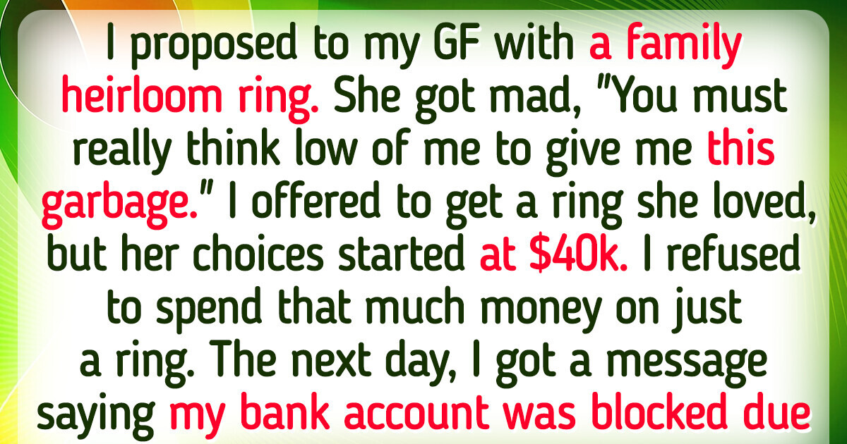 My Fiancée Wants to Spend All My Savings on a Ring — What Should I Do? My Fiancée Wants to Spend All My Savings on a Ring — What Should I Do?