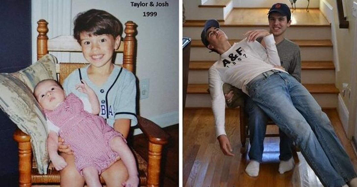 12 Times People Recreated Their Old Photos, and the Results Were Priceless