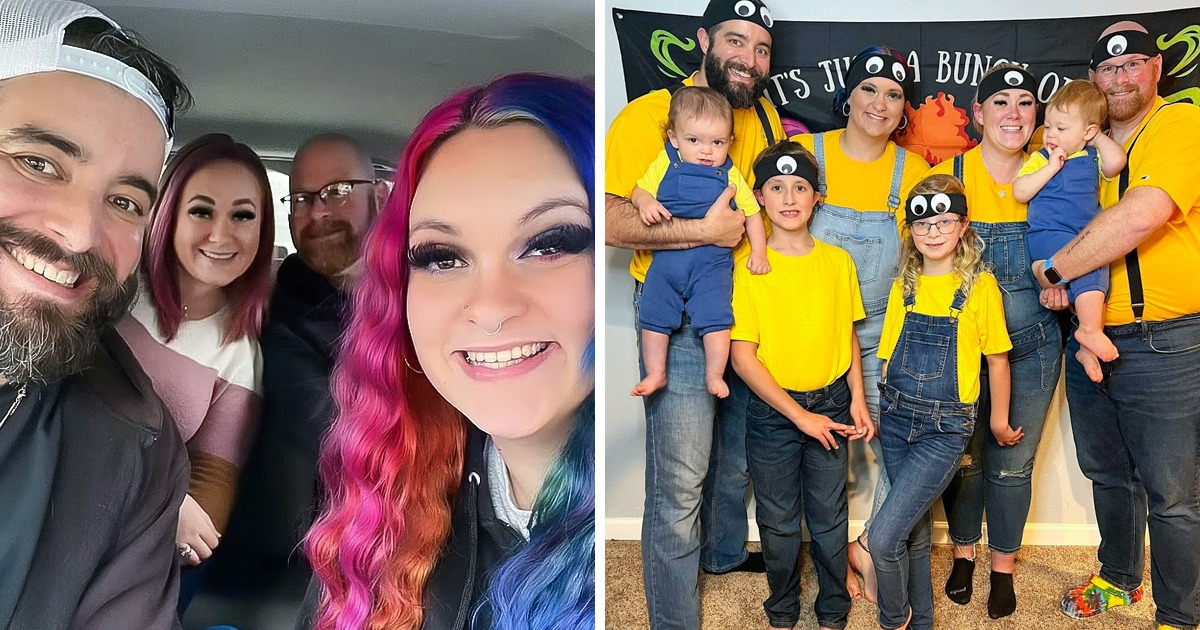 4 Parents Fall in Love and Start a 4-Way Family, Raising the Kids “Equally”