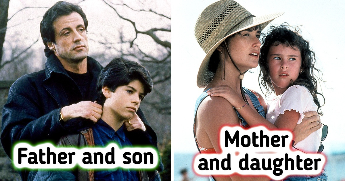 15 Celebrities Who Were Lucky Enough to Share the Screen With Their Children