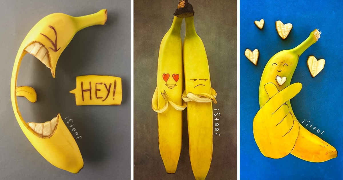 An Artist Found a Way to Express His Love For Life Using Bananas