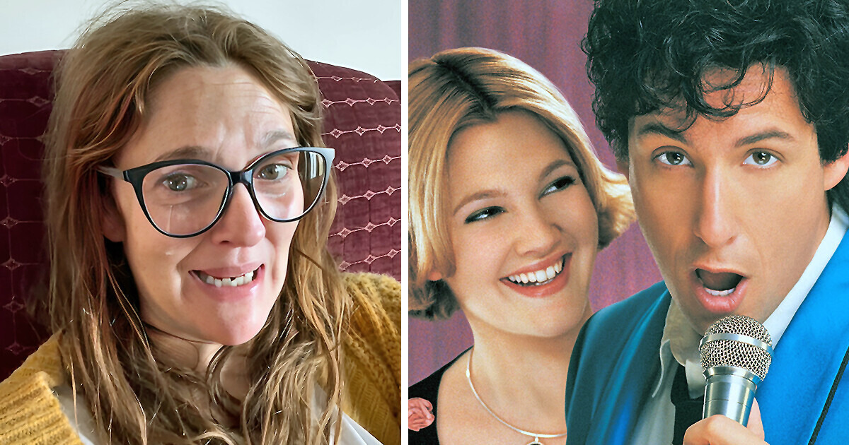 Drew Barrymore Sends Tearful Message to Adam Sandler After Rewatching “The Wedding Singer”