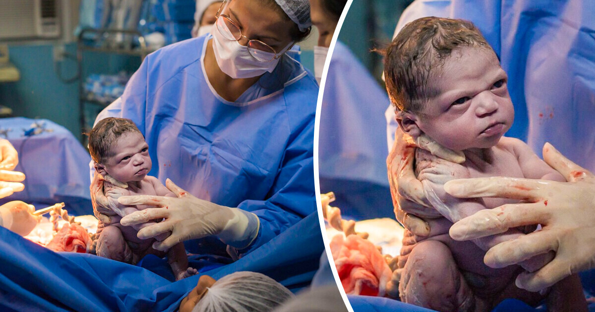 A Grumpy Newborn Baby Takes the Internet by Storm