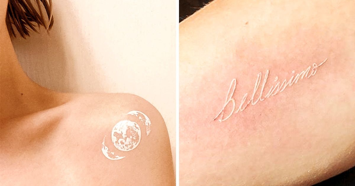20 Charming White Tattoos That Are Even Good Enough for the Strict Moms