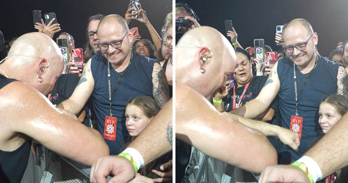 A Metal Singer Left the Stage Mid-Concert to Comfort a Crying Kid A Metal Singer Left the Stage Mid-Concert to Comfort a Crying Kid