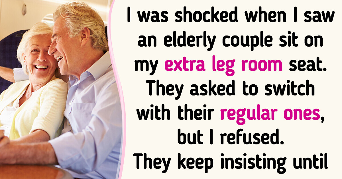 I Refused to Give My Extra Leg Room Seat to an Elderly Couple on 12-Hours Flight I Refused to Give My Extra Leg Room Seat to an Elderly Couple on 12-Hours Flight