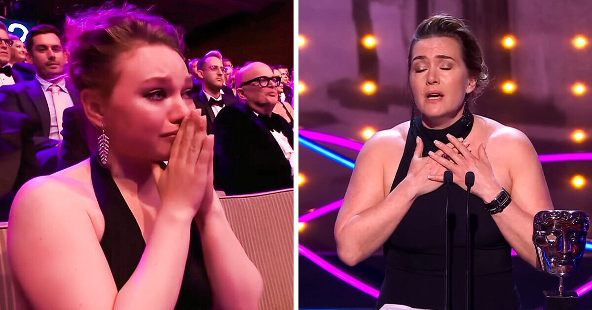 Kate Winslet Tears Up As She Pays Heartfelt Tribute to Daughter and Co-Star Mia in Best Actress Speech Kate Winslet Tears Up As She Pays Heartfelt Tribute to Daughter and Co-Star Mia in Best Actress Speech