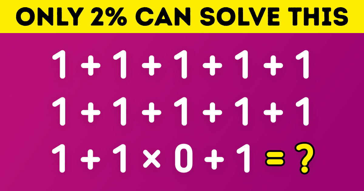 8 Tricky Riddles That Will Give Your Brain a Workout / Bright Side