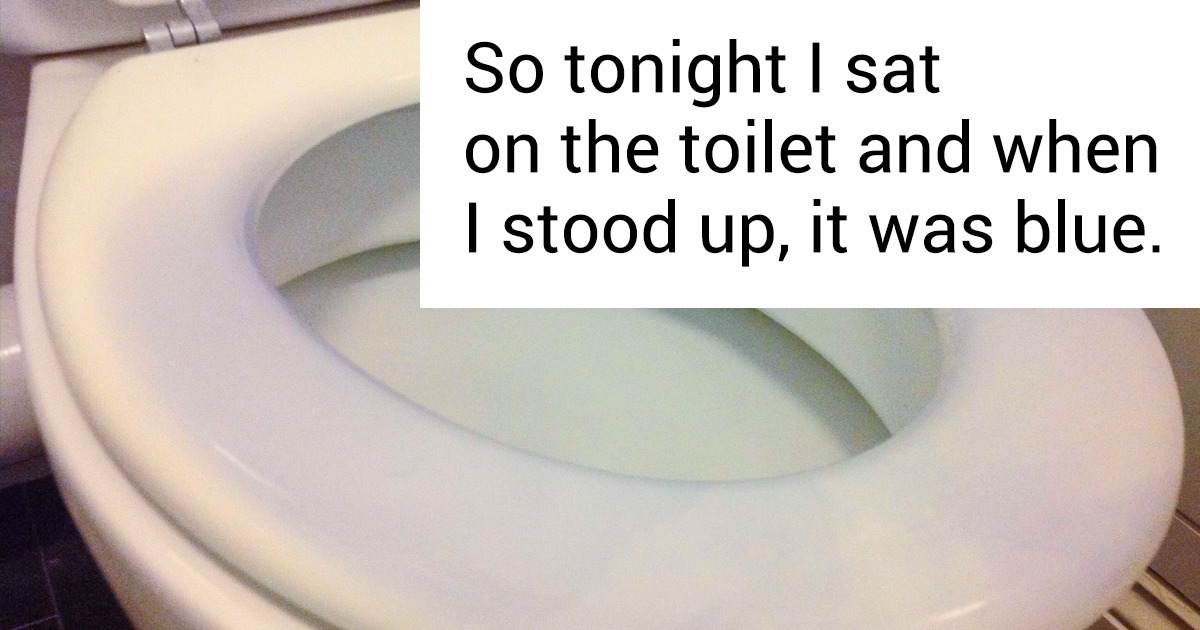 why does the toilet seat turn blue when pregnant