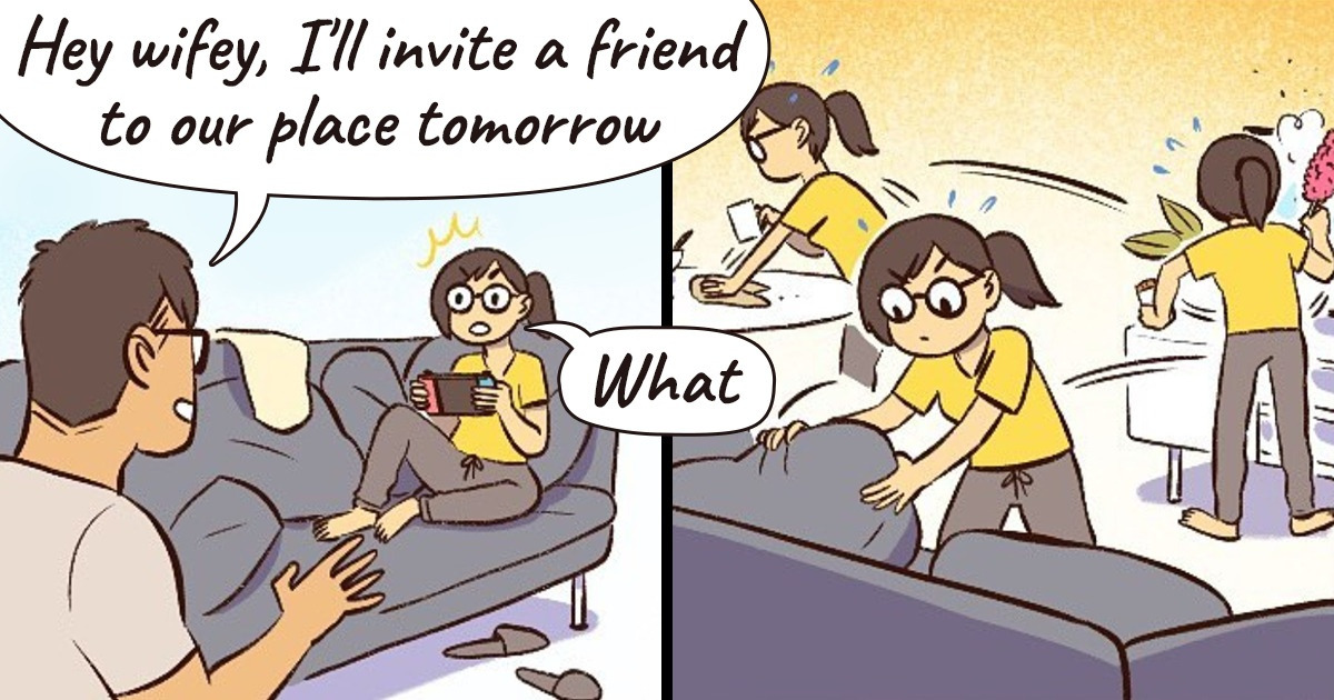 An Artist Illustrates the Precious and Goofy Moments of Living With a Partner