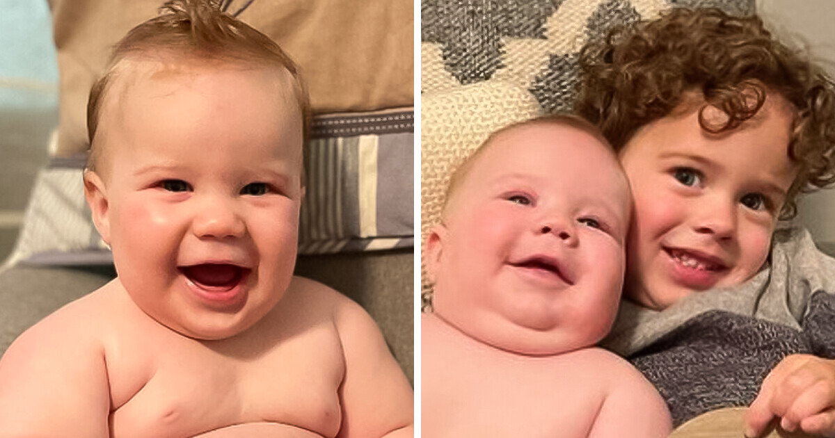 This Baby’s Body Is So Giant He Can Fit Into His 4 Year-Old Brother’s Clothes